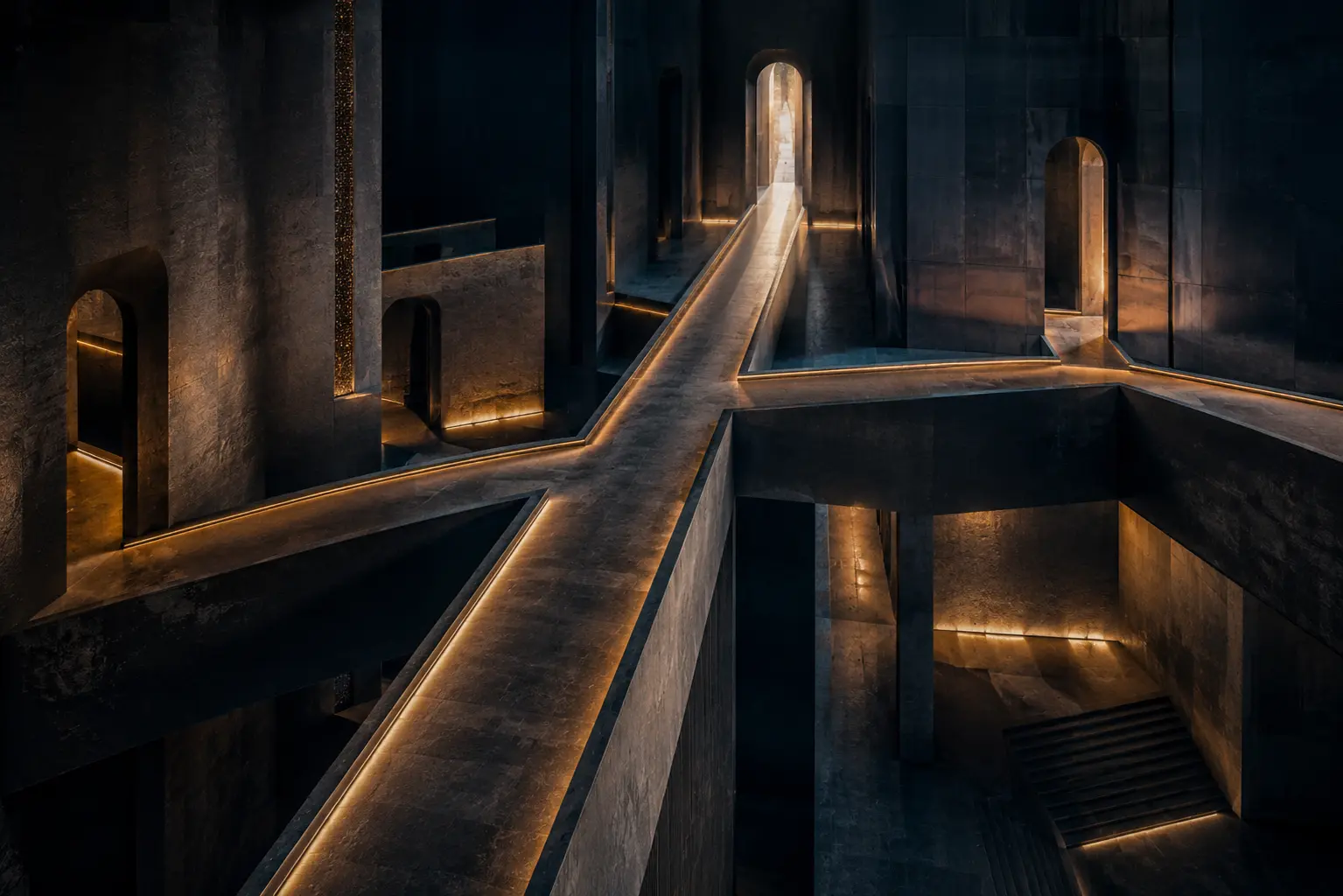 Architectural paths converging towards one strategic direction